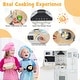 preview thumbnail 5 of 8, Gymax Kid's Corner Kitchen Playset Wooden Chef Play w/ Stove Utensils