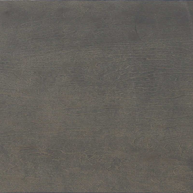 Traditional Style Wooden Nightstand with Two Drawers and Metal Handles, Dark Gray