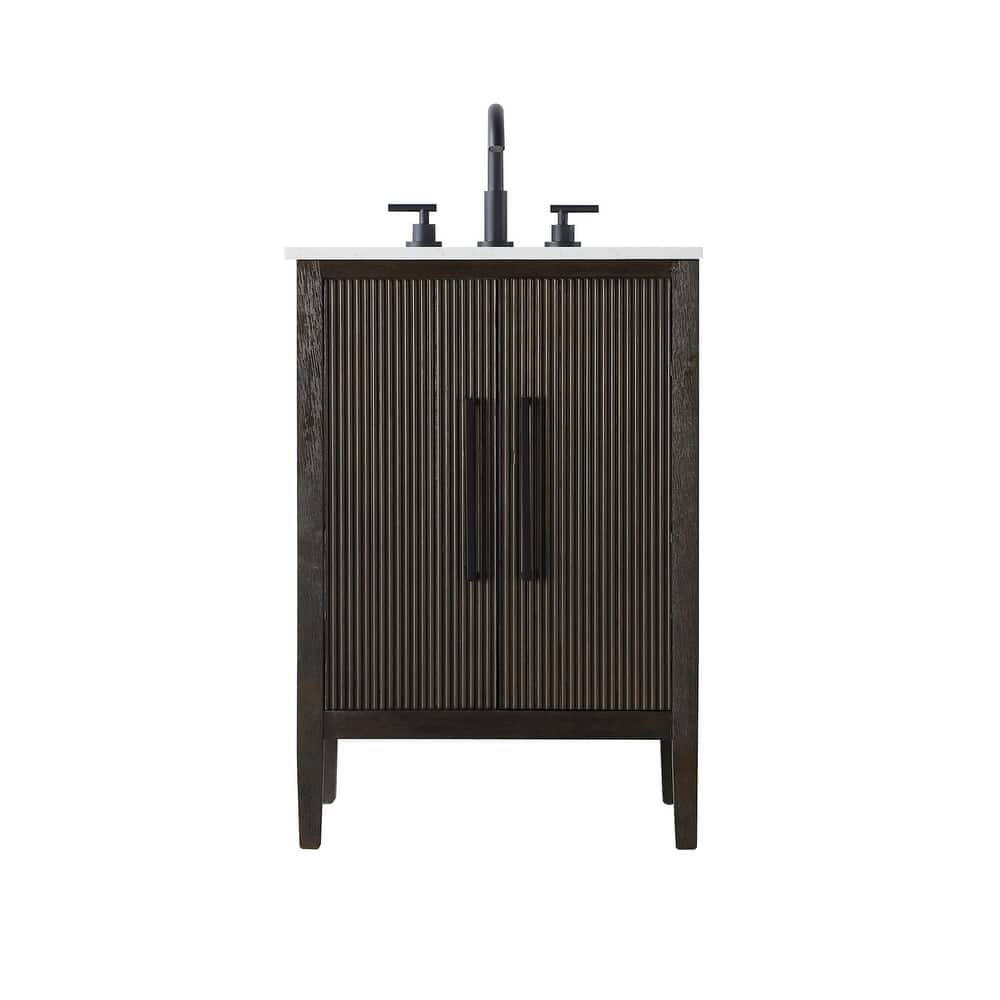 Elegant Lighting VF29624 Blakely 24" Free Standing Single Basin Vanity