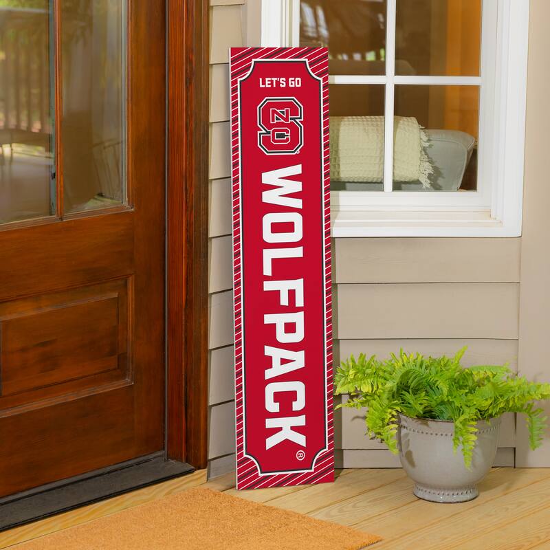 47" Double Sided Seasonal Porch Leaner, North Carolina State University - 47" x 11.25"