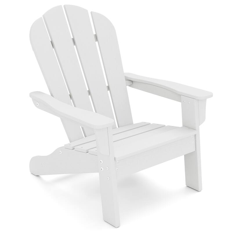 Gymax 2PCS Kid's Adirondack Chair All-Weather HDPE Toddler Lawn Chair