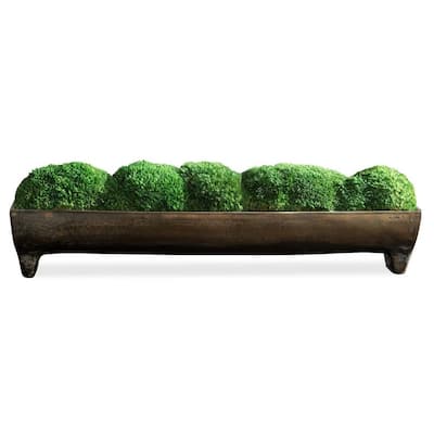 Uttermost 60203 Canal 5" Tall Aluminum Faux Flora Planter
