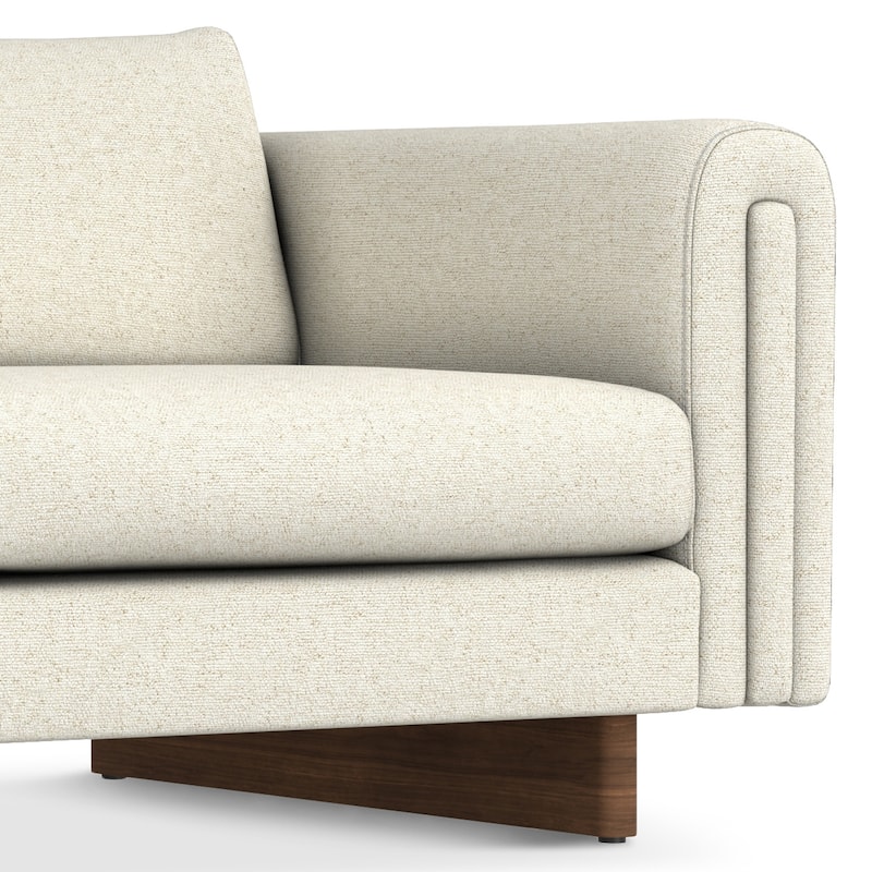 WYNDENHALL Drayton 84" Wide Contemporary Sofa in Tightly Woven Performance Fabric - 84" W x 38" D x 30" H,