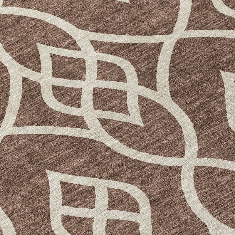 Machine Washable Indoor/ Outdoor Chantille Modern Trellis Rug