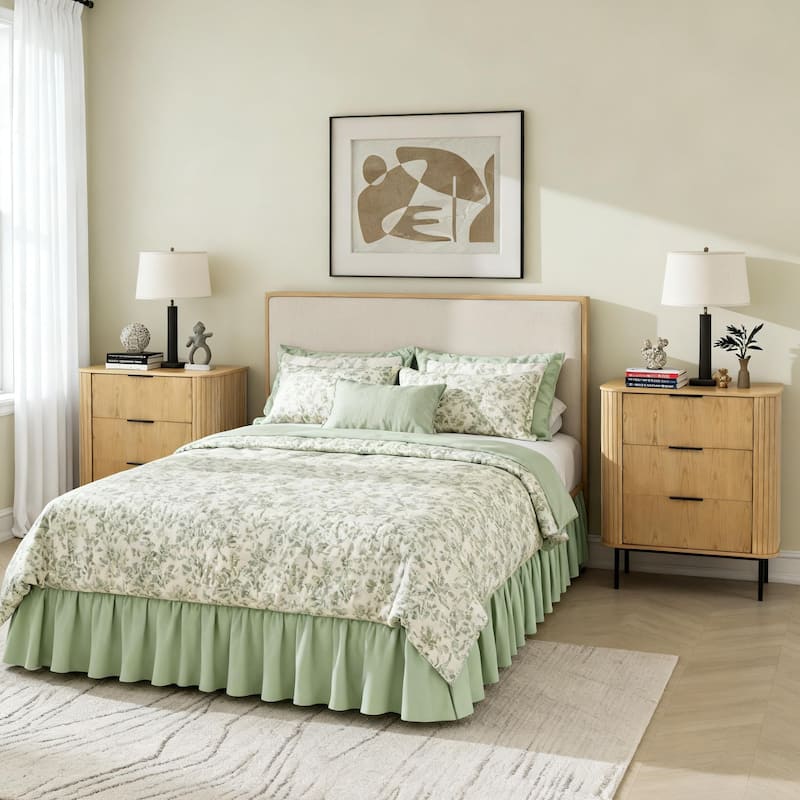 Modern 3 Drawers Wood Chest Storage Cabinet