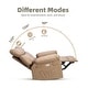 preview thumbnail 13 of 43, 37.4" Oversized Manual Recliner with Heat and Massage, 360 Swivel Rocking Chair 21.3" Seat with Cup Holder