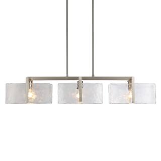 Golden Lighting Aenon 3-light Island Light in Pewter