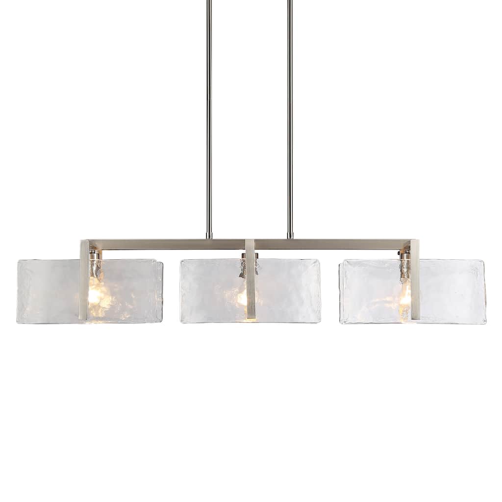 Golden Lighting Aenon 3-light Island Light in Pewter