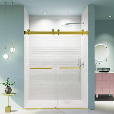Topcraft Semi-frameless Sliding Double Door Shower Door
