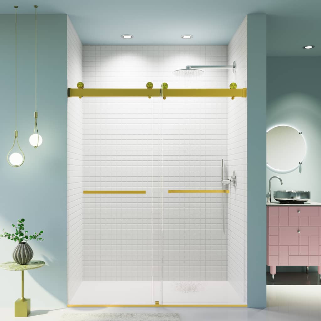 Topcraft Semi-frameless Sliding Double Door Shower Door