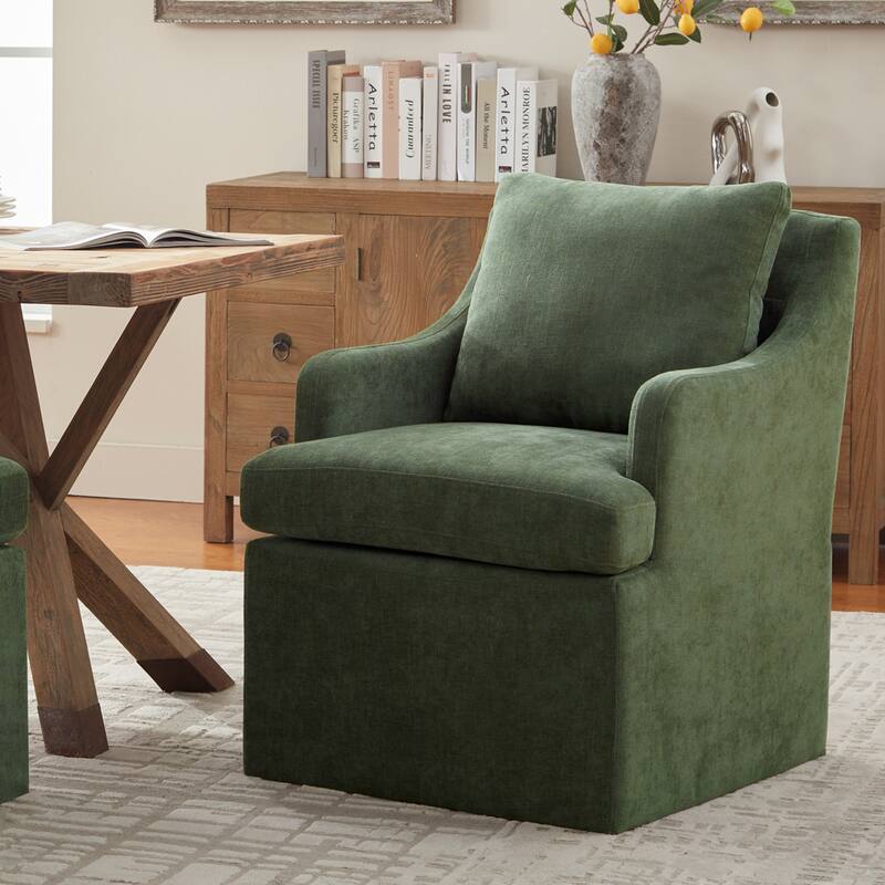 Upholstered Dining Chairs, Modern Kitchen Chairs Dinner Chairs with 4 Casters