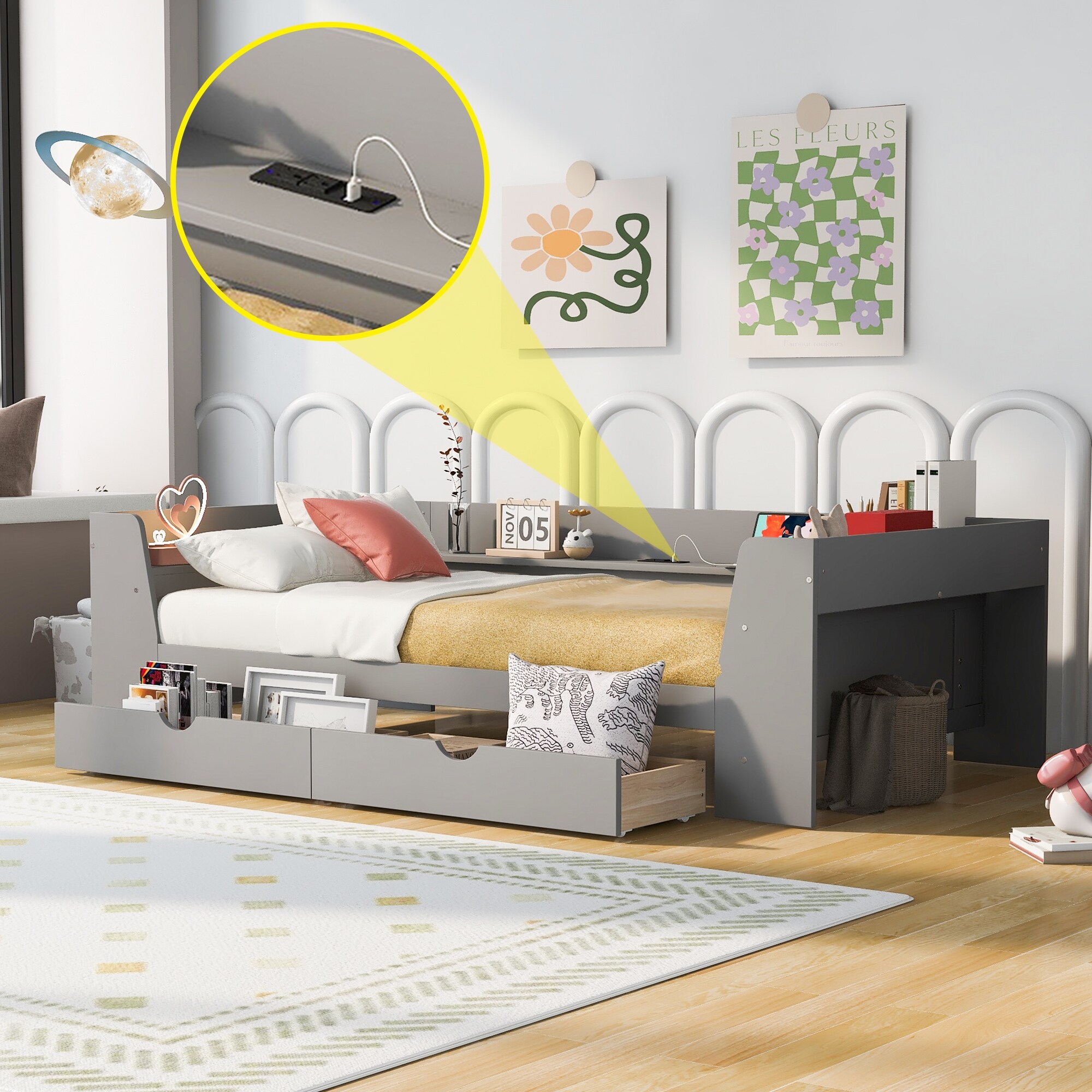 Kidkraft addison shop twin bed