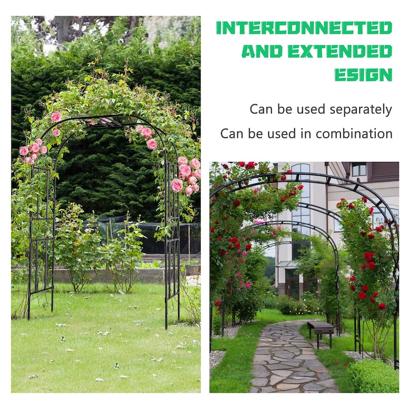 DoCred Garden Trellis for Climbing Plants, Outdoor Metal Trellis