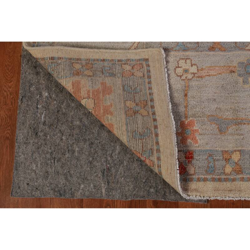 Vegetable Dye Oushak Turkish Area Rug Handmade Wool Carpet - 8'2" x 9'11"