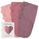 preview thumbnail 6 of 46, Swaddle Blankets for Baby Girl & Boy 3 Pack Sleep Sack Velcro by Comfy Cubs Large - Blush, Mauve, Mulberry