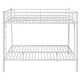 preview thumbnail 18 of 28, Metal Bunk Bed with Ladder and Guardrails, Cozy Sleeping Space, Full XL over Queen