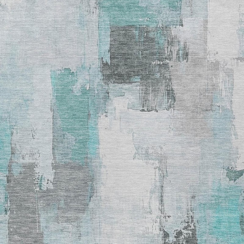HomeRoots Abstract Transitional Rectangle Outdoor Rug
