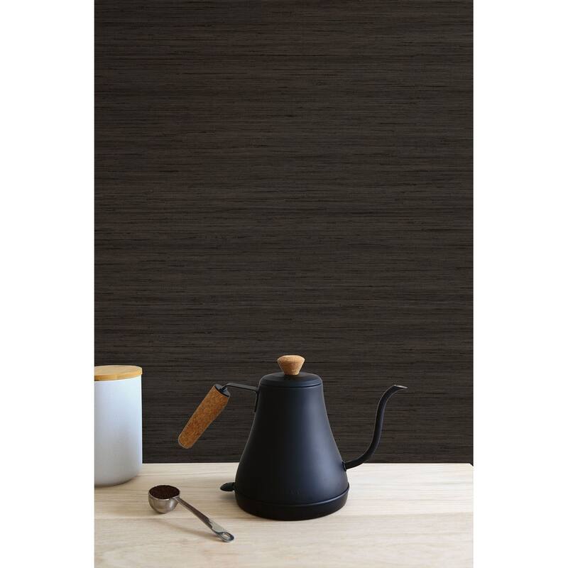 Seabrook Designs Shantung Silk Embossed Vinyl Unpasted Wallpaper - 27 in. W x 27 ft. L - Clove