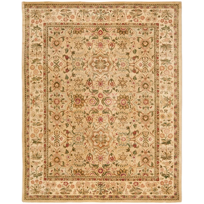 SAFAVIEH Handmade Persian Legend Hyong Traditional Oriental Wool Rug - 8'3" x 11' - Creme/Ivory