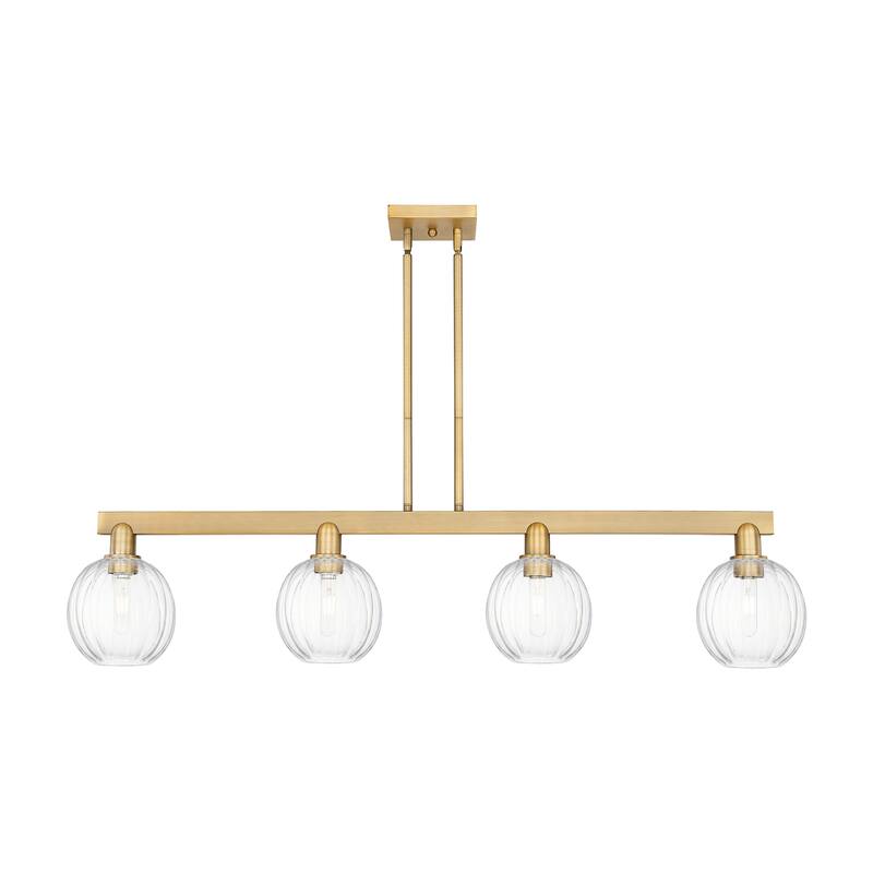 Innovations Lighting Urban Downtown - Preston - 4 Light 48" Globe Shade Stem Hung Island Light