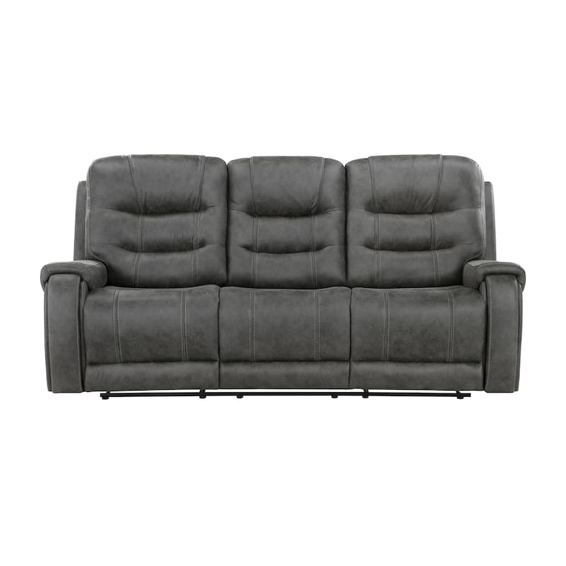 Fremont & Park Gerald 2-Piece Microfiber Manual Reclining Sofa Set - Tab Pull Motion