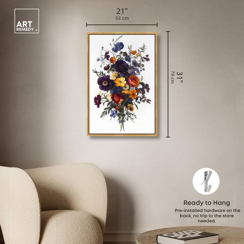 Regal Rose Riot III Canvas by Art Remedy