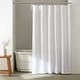 preview thumbnail 2 of 12, Calvin Klein Waffle Solid Shower Curtain White