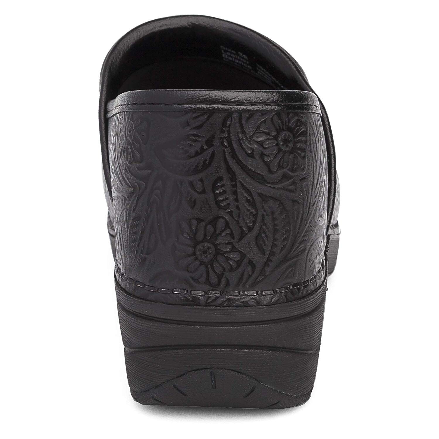 dansko tooled leather clogs