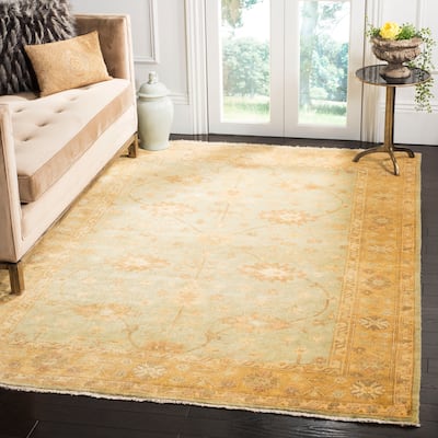 SAFAVIEH Couture Hand-knotted Oushak Fryni Traditional Oriental Wool Rug with Fringe