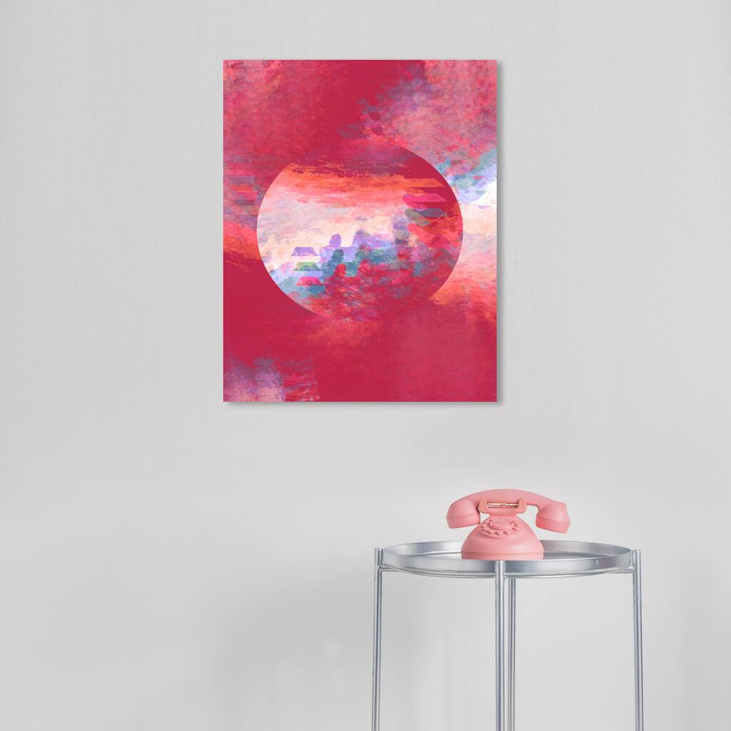 Wynwood Studio Canvas Abstract Disco Magical Ball Pink Modern & Contemporary Wall Art Canvas Print