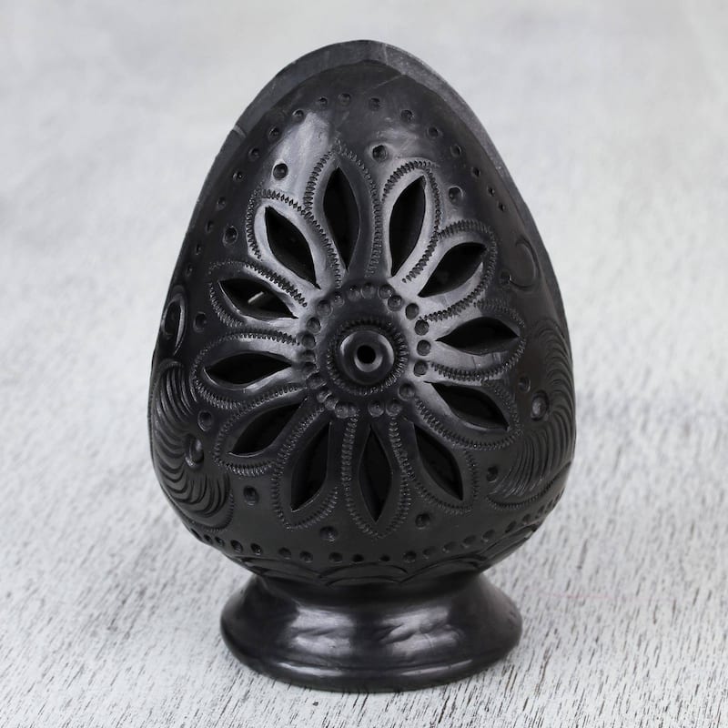 Handmade Pastoral Oaxaca Ceramic Napkin Holder (Mexico)