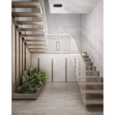 Atom 3 Light Vertical 5CCT LED Pendant Cluster