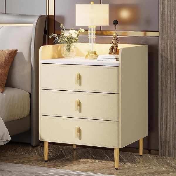 Prentice store nightstand white