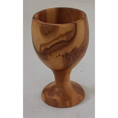 Egg Cup 7 cm Olive Wood Natural