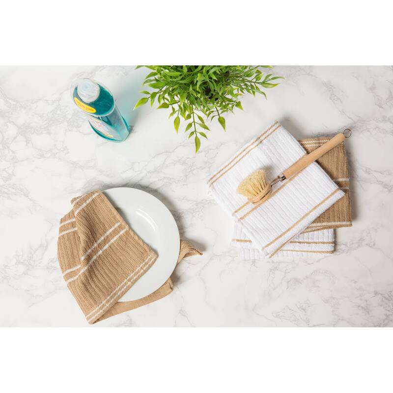 J&M Ribbed Terry Dishcloth (Set of 12)