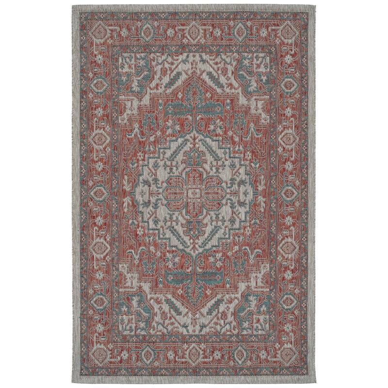 ARE01 Arelow Machine Made Flatweave Indoor - Outdoor Area Rug