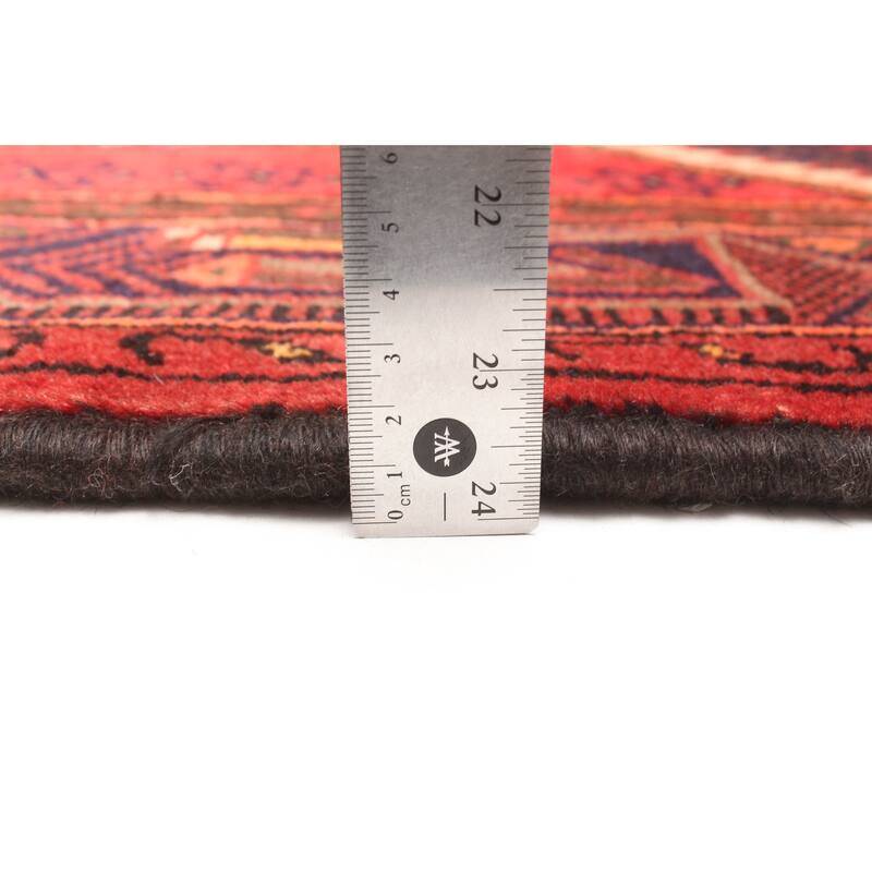 ECARPETGALLERY Hand-knotted Andelz Red Wool Rug - 4'8 x 7'5