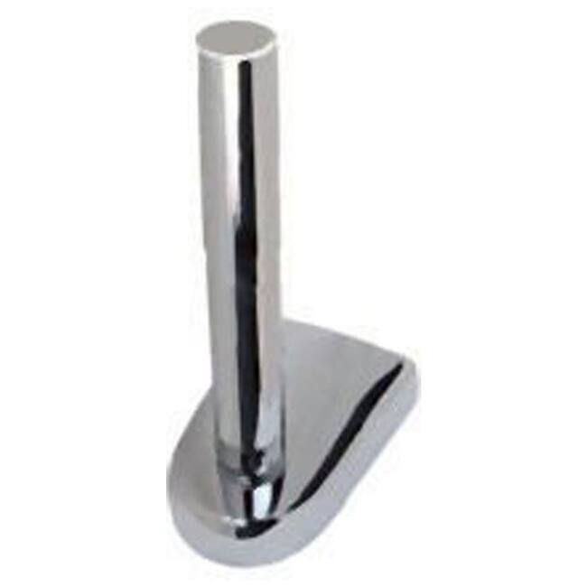 Alno Euro Series 5-7/8 Inch Tall Vertical Single Post Modern Drop Down - Polished Nickel