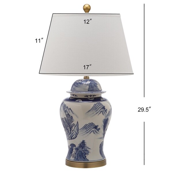 white ginger jar lamps