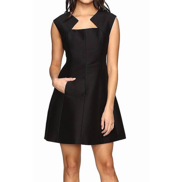 Shop Halston Heritage Womens Dress Black Size 4 Fit Flare