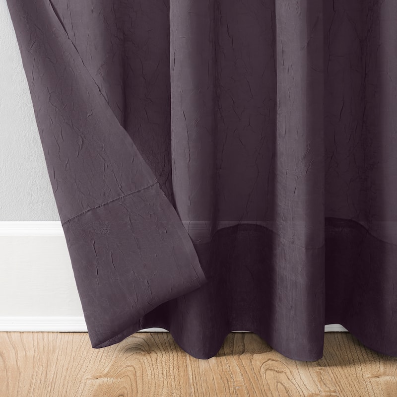 No. 918 Erica Sheer Crushed Voile Single Curtain Panel, Single Panel