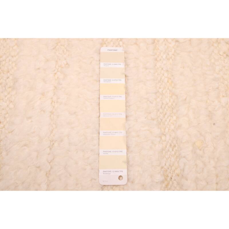 ECARPETGALLERY Hand-knotted Looma Cream Wool Rug - 8'0 x 9'9