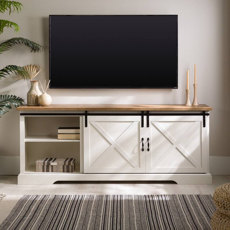 Middlebrook Wind Gap 70-inch Sliding Barn Door TV Stand