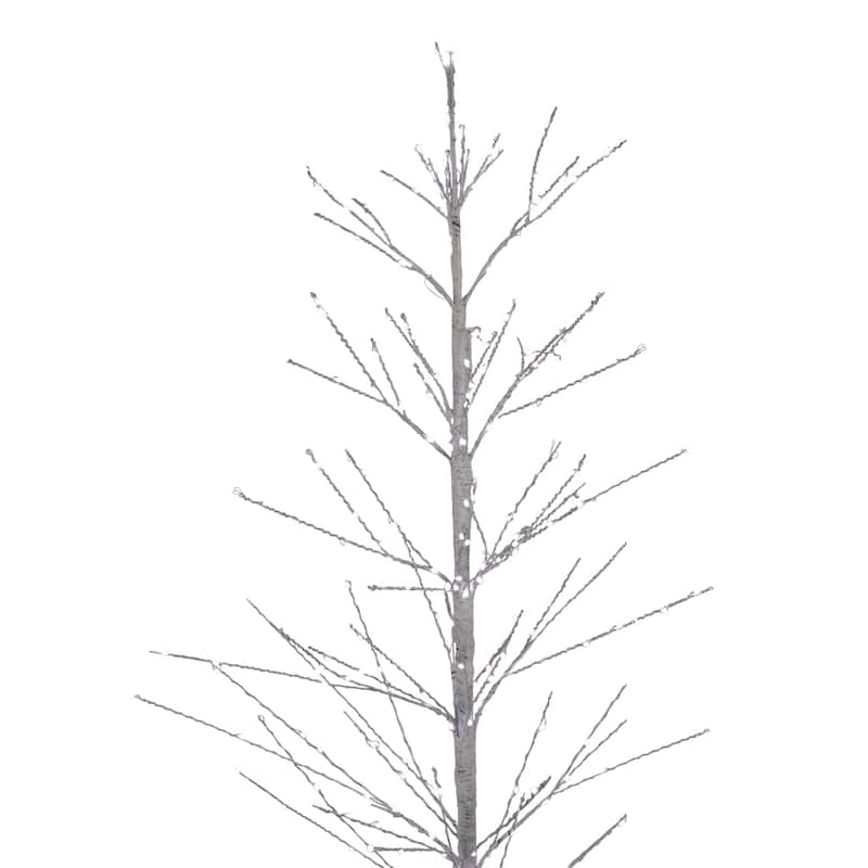 4' LED Lighted White Birch Christmas Twig Tree
