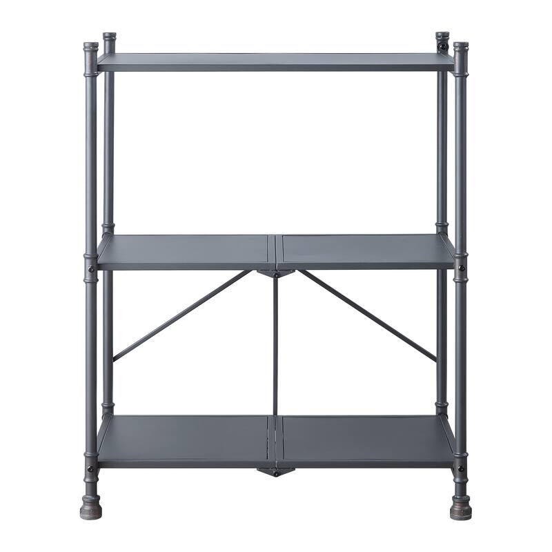 Dark Bronze Hand-Brushed Finish Console Table