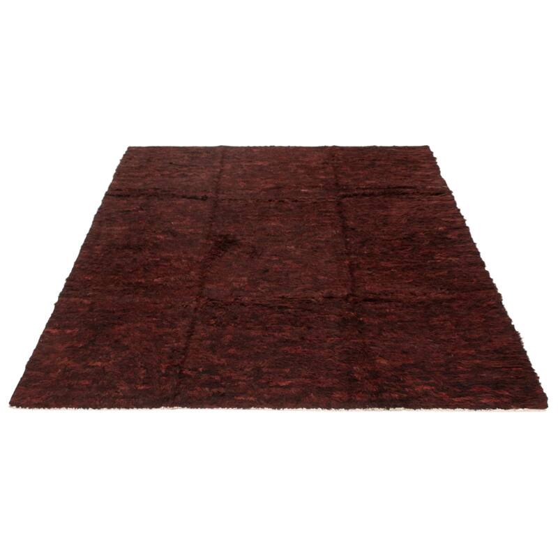 ECARPETGALLERY Hand-knotted Marrakech Burgundy Wool Rug - 8'1 x 9'11