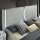 preview thumbnail 4 of 15, Furniture of America Sherri Modern 6-Piece Light Grey Solid Wood Kids Platform Bedroom Set with LED