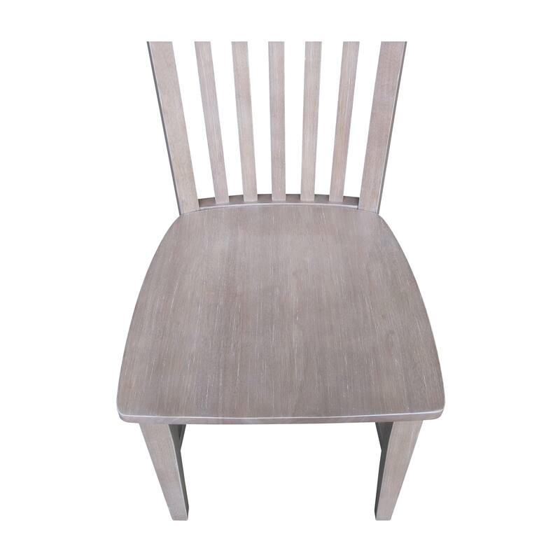 Solid Wood Tall Mission Dining Chairs, Set of 2
