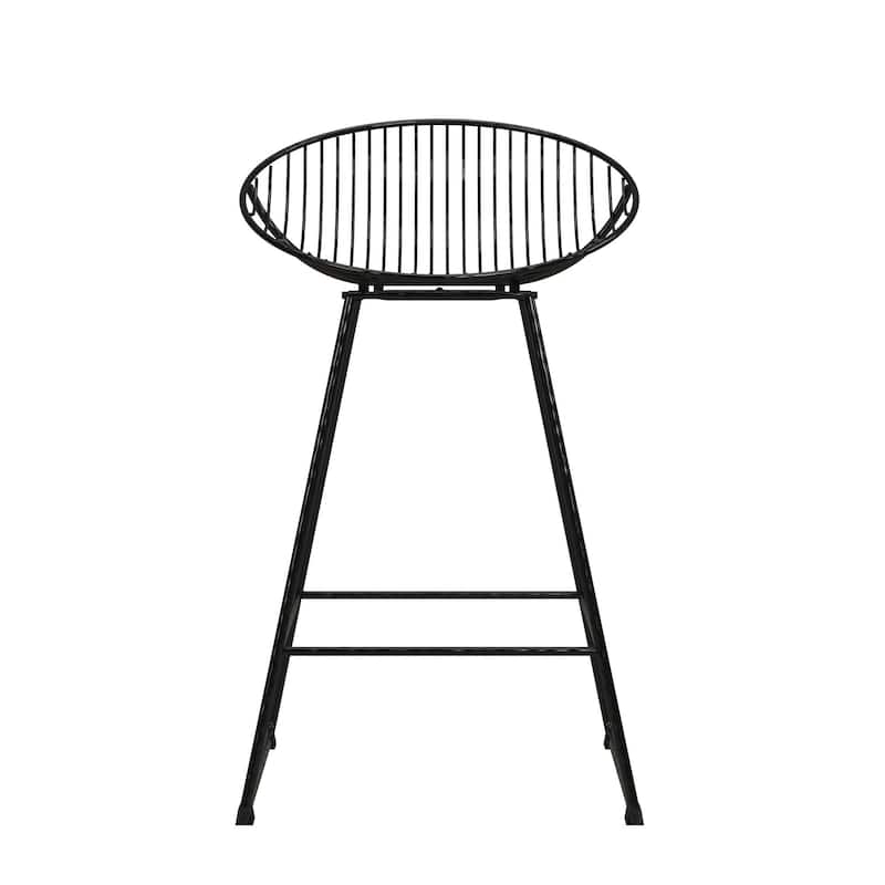 CosmoLiving by Cosmopolitan Ellis 24" Metal Counter Height Bar Stool