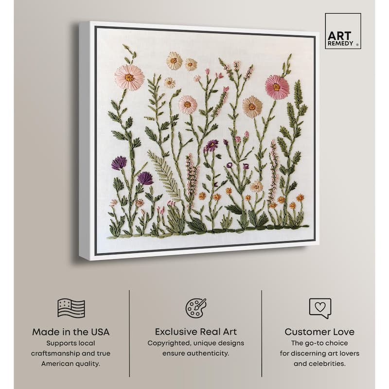 Wildflower Patch III Canvas by Art Remedy